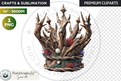 Deep Sea Fantasy Clipart PNG, Mermaid, ocean mythology Product Image 1