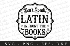 Don&#039;t Speak Latin Svg | Halloween Svg | Cricut Product Image 1