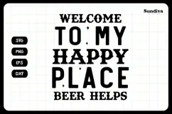 Funny Man Cave Sign Saying SVG | Beer Helps Product Image 3