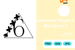 Geometric Flower Monogram Product Image 1
