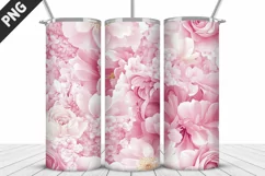Flowers Tumbler Wrap | Sublimation Design | Tumble PNG Product Image 2