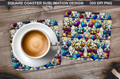 Christmas Coaster Sublimation, Christmas Coaster PNG Design Product Image 1