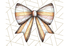Fall Bow Clipart, Autumn Hair Bows PNG, Fall Ribbon Png Product Image 5
