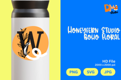 Honeyfern Studio Boho Floral Monogram Product Image 1