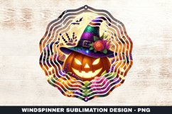 Halloween Pumpkin Wind Spinner Sublimation Design Product Image 1