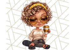 Sassy Mom Coffee PNG Clipart, Messy Bun Mom Life PNGs Product Image 5