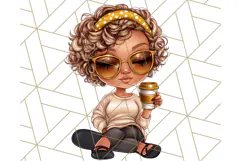 Sassy Mom Coffee PNG Clipart, Messy Bun Mom Life PNGs Product Image 5