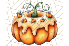 Halloween Donut Clipart PNG, Cute Spooky Doughnut Art Product Image 5