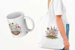 Whimsical Summer Wildflowers Clipart Product Image 3