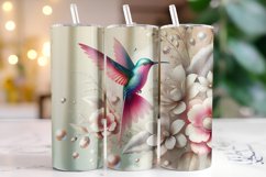 Bird &amp; Flower Tumbler Wrap | Sublimation | Tumblers Product Image 1