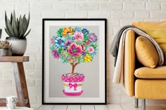 Flower Tree t-shirt sublimation print design png Product Image 3