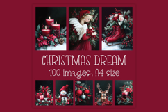 Burgundy Christmas for Card Making, Journals, Crafts, Covers Product Image 1