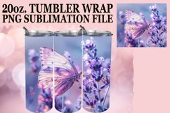 Realistic Butterfly and Flower Tumbler - Blooming Charm Product Image 1