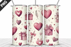 Valentines Love Skinny Tumbler PNG Wrap| Valentines Tumbler Product Image 2