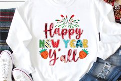 Happy New Year y_all Sublimation Design , Happy New Year Product Image 2