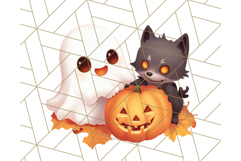 Cute Halloween Ghost Clipart PNG, Ghost and Friends Holiday Product Image 5