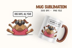Sarcastic dog mug sublimation png Product Image 1