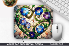Flower Mouse Pad Sublimation, Spring Flower Mouse Pad PNG Product Image 1