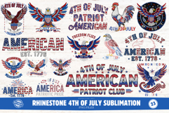 Rhinestone 4th Of July Sublimation Product Image 1
