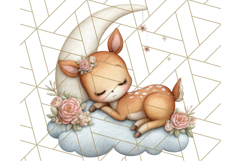 Woodland Nursery Baby Animals Clipart, Cute Animals Png Product Image 5