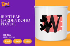 Rustleaf Garden Boho Floral Monogram Product Image 1