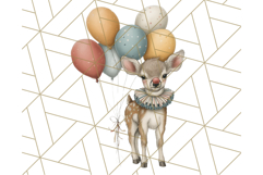 Vintage Carnival Animals Clipart PNG, Retro Circus Elements Product Image 5