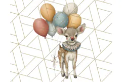 Vintage Carnival Animals Clipart PNG, Retro Circus Elements Product Image 5