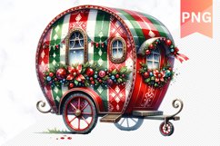 Christmas Whimsical Caravan - Clipart PNG Design Product Image 1