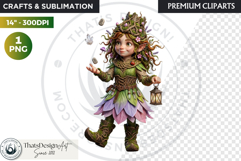 Spring Blossom Gnomes Cliparts Fantasy graphics scrapbooking Product Image 1