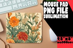 Vintage Style Floral Mouse Pad Design Product Image 1