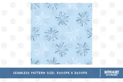 American 4th of July Patriotic Fireworks Seamless Pattern Product Image 2