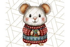 Christmas Animal Clipart, Festive Animals in Holiday Outfits Product Image 5