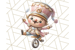 Playful Pink Nutcracker PNG, Pastel Christmas Clipart Product Image 5