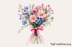 Watercolor Spring Garden Clipart PNG Product Image 1