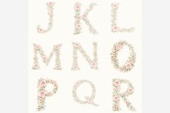 Floral Alphabet PNG Bundle | 26 Watercolor Flower Letters Product Image 4