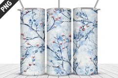 Christmas Flowers Tumbler Wrap | Sublimation Design | Tumble Product Image 4