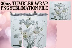 Blossom Harmony: 20oz Tumbler Sublimation Splash Product Image 1