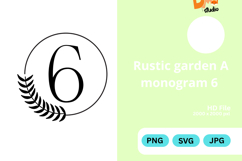 Rustic Garden Monogram Product Image 1