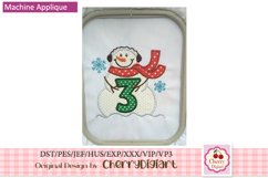 Snowman Numbers machine embroidery bundle 1678B Product Image 4