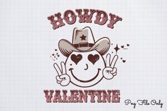 Howdy valentine PNG, Retro Valentine Sublimation PNG Product Image 1