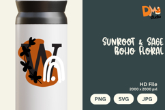 Sunroot &amp; Sage Boho Floral Monogram Product Image 1