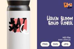 Haven Bloom Boho Floral Monogram Product Image 1