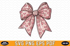 Valentine's Day Bow SVG | Sublimation | SVG File Product Image 1
