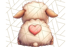 Cute Back View Sitting Animal Clipart PNG From Behind Product Image 5