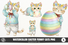 Easter Funny Cats PNG Product Image 1