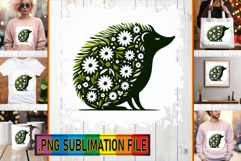 Whimsical Tote Bag Designs PNG, Flower Animals Product Image 1