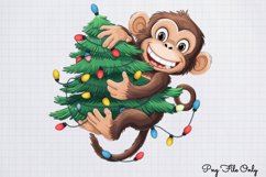 Funny Christmas Animals Clipart PNG Product Image 1