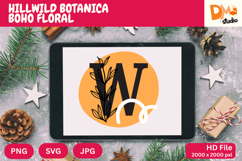 Hillwild Botanica Boho Floral Monogram Product Image 1