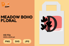 Meadow Boho Floral Monogram Product Image 1