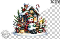 Christmas Snowman Sublimation - Clipart PNG Bundle Product Image 5